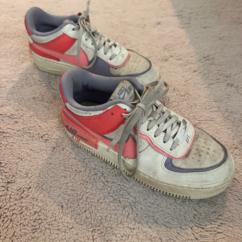 Nike Air Force Ones - Pink and Purple